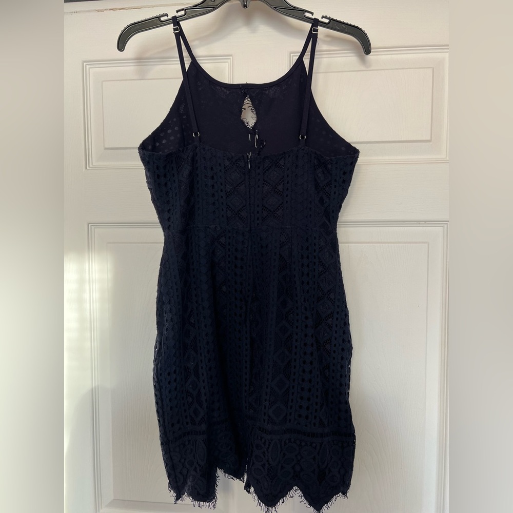 Navy blue lace dress